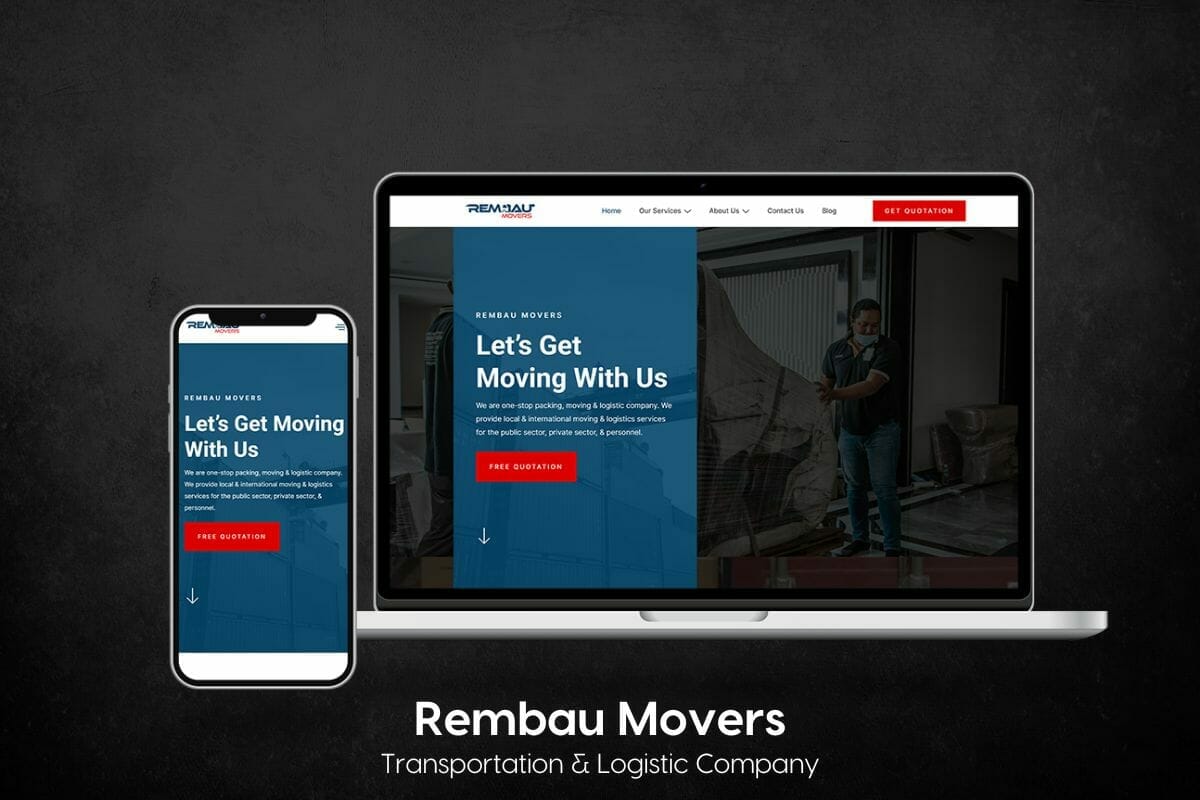 Lamanify Portfolio for Web Design Malaysia - Rembau Movers