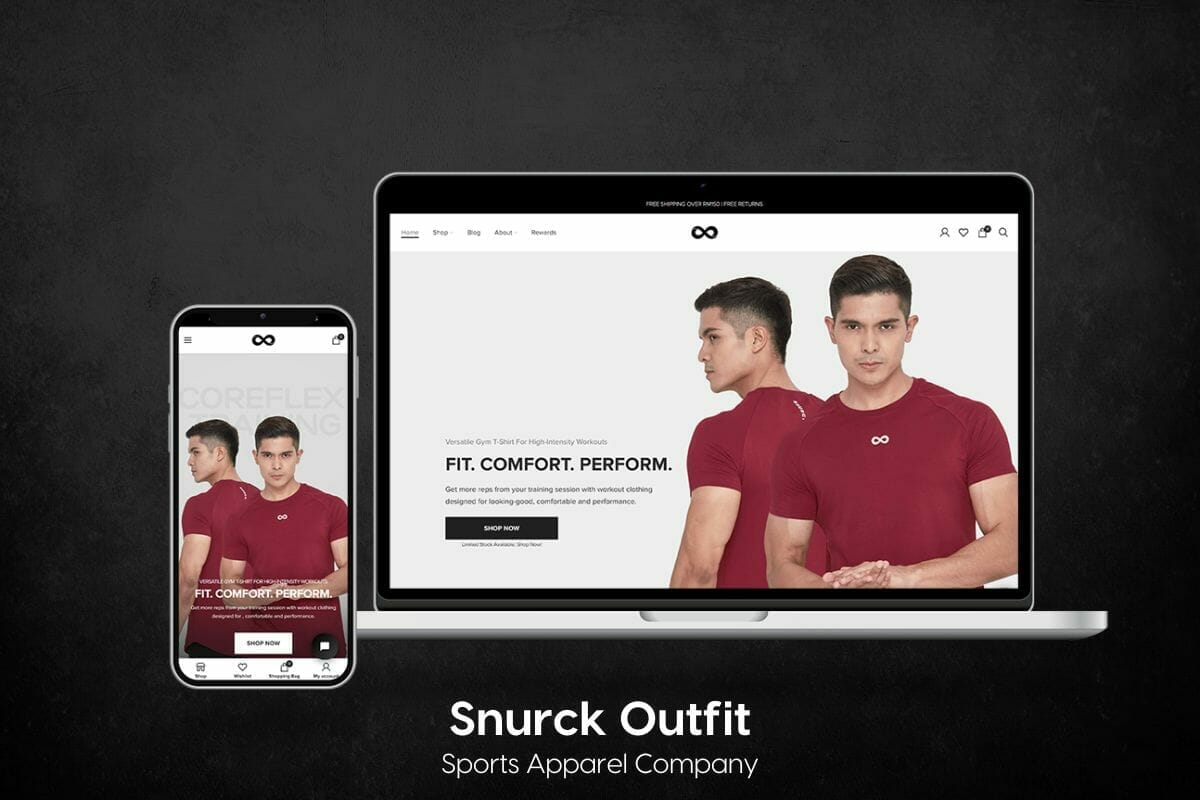 Lamanify Portfolio for Web Design Malaysia - Snurck Outift
